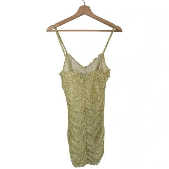 H&M Ruched Floral Yellow Sundress - Picture 2 of 4